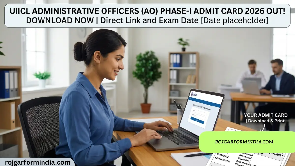 UIICL Administrative Officers AO Phase-I Admit Card 2026 Out: Download Hall Ticket, Exam Date & Direct Link