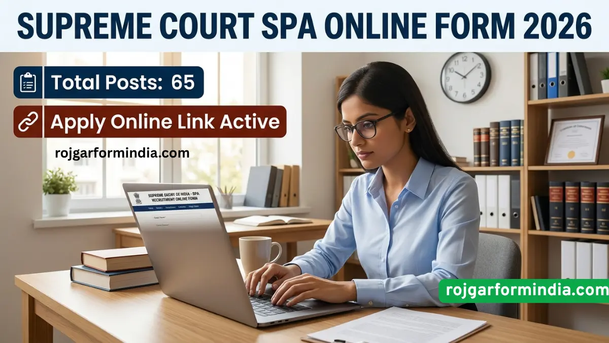 Supreme Court SPA Online Form 2026 – Apply Online for 65 Posts