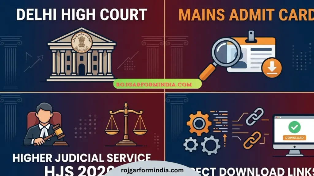 Delhi High Court Higher Judicial Service HJS Mains Admit Card 2026