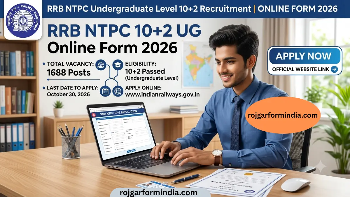 RRB NTPC 10+2 UG Online Form 2026 (1688 Posts) – Start