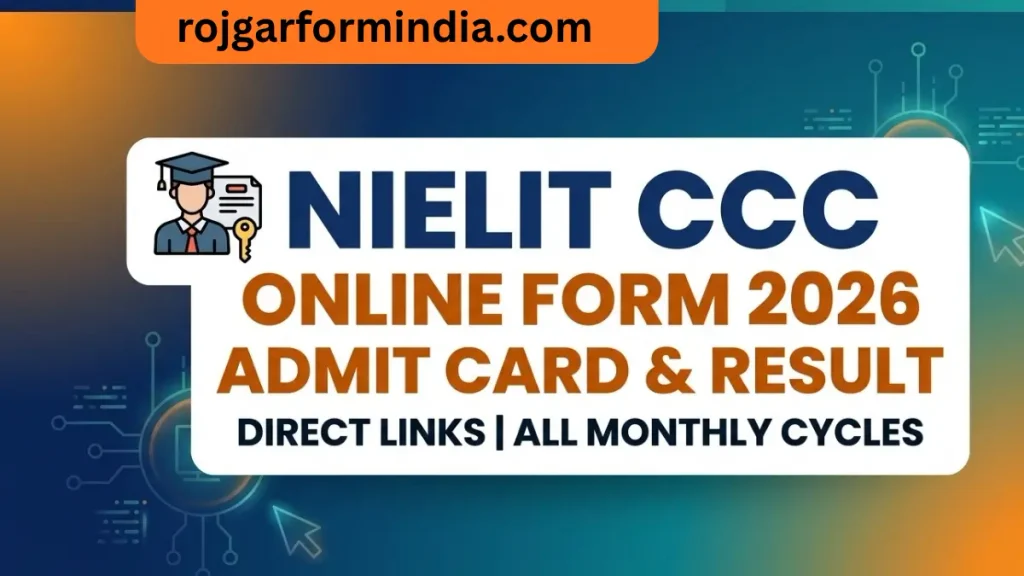 NIELIT CCC Online Form 2026, Admit Card & Result